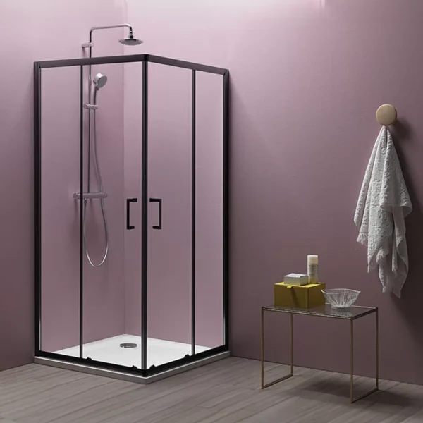 Kolpa San - tuš kabina Eco Quat TKK Black kvadratna