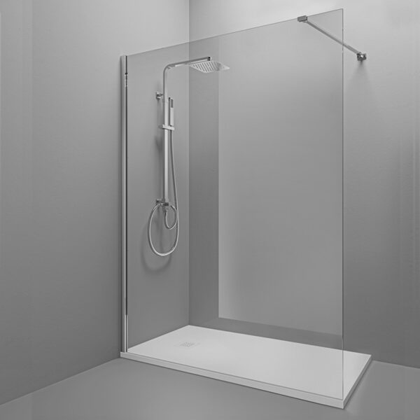 Karag - Walk IN paravan 80x120, Hrom