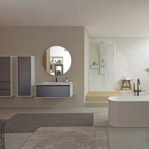 Kolpa San Pandora – Ormarić sa umivaonikom od livenog mermera 110 cm