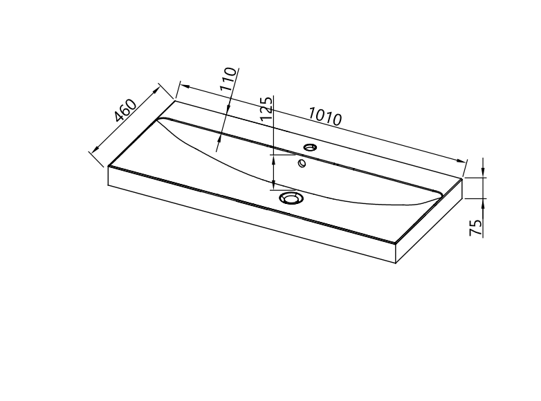Kolpa san - keramički umivaonik za ormariće Storia US - Slika 4