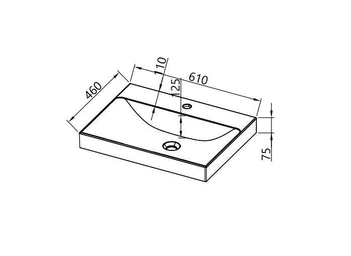 Kolpa san - keramički umivaonik za ormariće Storia US - Slika 6