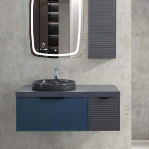 LineArt Syrma Azure Blue – Kupatilski ormarić bez umivaonika